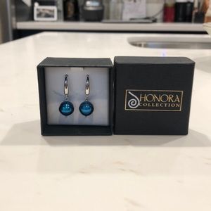 Brand new Honora Blue Pearl Earrings